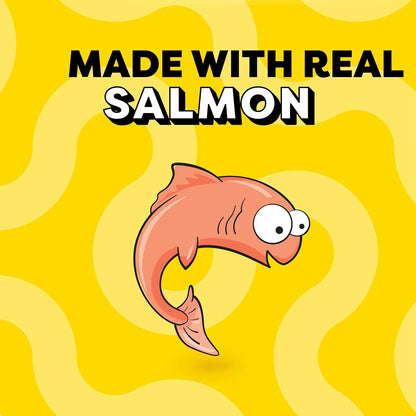 Creamy Puree Squeezable Lickable Wet Cat Treats with Salmon, 0.42 Oz. Tubes, 24 Count