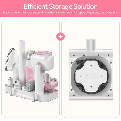 Grooming Vaccum, 4.5L Large Capacity Pet Grooming Kit & 5-In-1 Ultra-Low Noise Pet Grooming Vacu for Dog, Cat