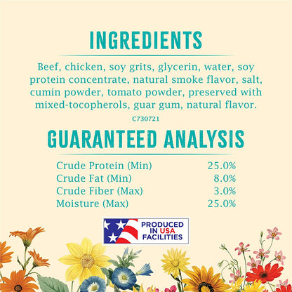 Natural, Grain Free Dog Treats, Beef & Brisket Recipe BBQ Style Cuts - 30 Oz. Pouch